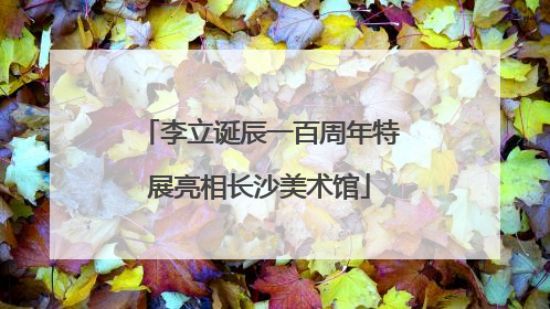 李立诞辰一百周年特展亮相长沙美术馆