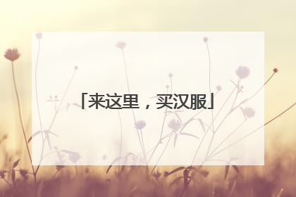 来这里，买汉服