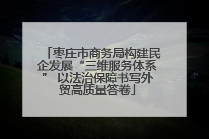 枣庄市商务局构建民企发展“三维服务体系” 以法治保障书写外贸高质量答卷
