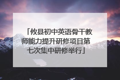 攸县初中英语骨干教师能力提升研修项目第七次集中研修举行