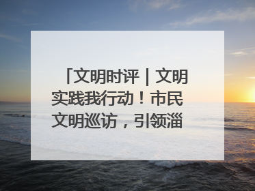 文明时评｜文明实践我行动！市民文明巡访，引领淄博全民志愿