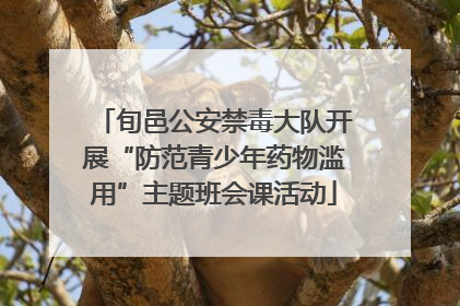 旬邑公安禁毒大队开展“防范青少年药物滥用”主题班会课活动