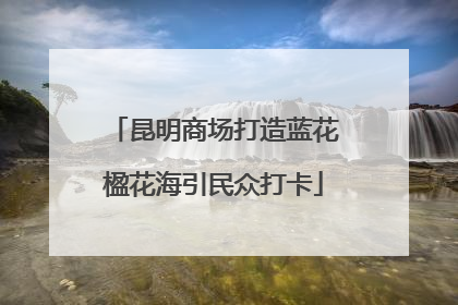 昆明商场打造蓝花楹花海引民众打卡