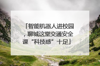 智能机器人进校园，聊城这堂交通安全课“科技感”十足
