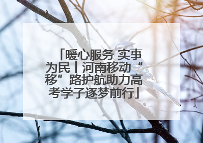 暖心服务 实事为民丨河南移动“移”路护航助力高考学子逐梦前行