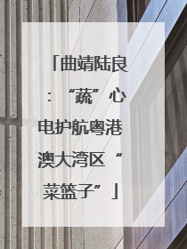 曲靖陆良：“蔬”心电护航粤港澳大湾区“菜篮子”