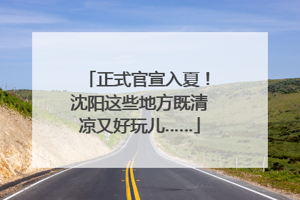 正式官宣入夏！沈阳这些地方既清凉又好玩儿……