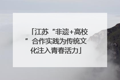 江苏“非遗+高校”合作实践为传统文化注入青春活力
