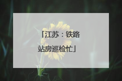 江苏：铁路站房巡检忙