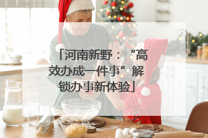 河南新野：“高效办成一件事”解锁办事新体验