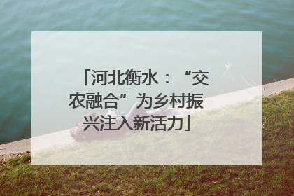 河北衡水：“交农融合”为乡村振兴注入新活力