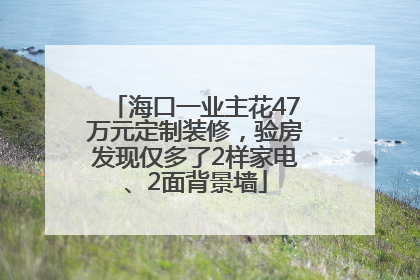海口一业主花47万元定制装修，验房发现仅多了2样家电、2面背景墙