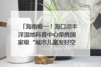 海南唯一！海口潭丰洋湿地科普中心荣膺国家级“城市儿童友好空间建设园区”称号