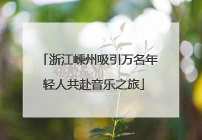 浙江嵊州吸引万名年轻人共赴音乐之旅