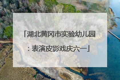 湖北黄冈市实验幼儿园：表演皮影戏庆六一