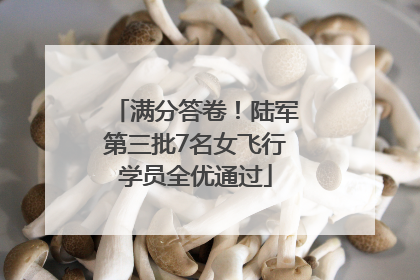 满分答卷！陆军第三批7名女飞行学员全优通过