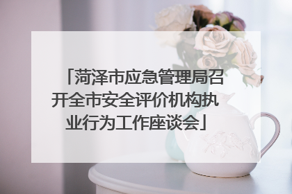 菏泽市应急管理局召开全市安全评价机构执业行为工作座谈会