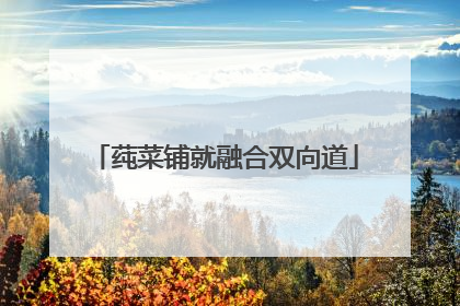 莼菜铺就融合双向道