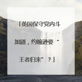 英国保守党内斗加剧，约翰逊要“王者归来”？