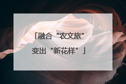 融合“农文旅” 变出“新花样”