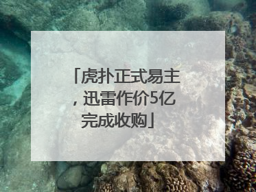 虎扑正式易主，迅雷作价5亿完成收购