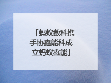 蚂蚁数科携手协鑫能科成立蚂蚁鑫能