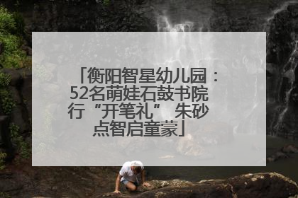衡阳智星幼儿园：52名萌娃石鼓书院行“开笔礼” 朱砂点智启童蒙