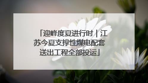 迎峰度夏进行时｜江苏今夏支撑性煤电配套送出工程全部投运