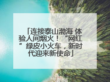 连接泰山渤海 体验人间烟火！“网红”绿皮小火车，新时代迎来新使命