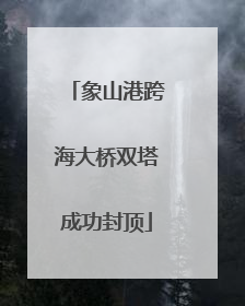 象山港跨海大桥双塔成功封顶