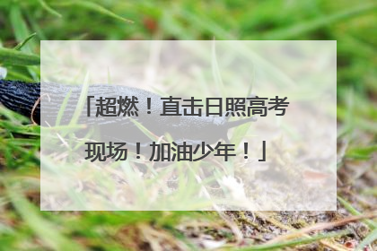 超燃！直击日照高考现场！加油少年！