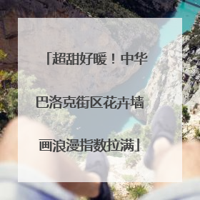 超甜好暖！中华巴洛克街区花卉墙画浪漫指数拉满