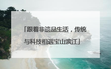 跟着非遗品生活，传统与科技相遇宝山滨江