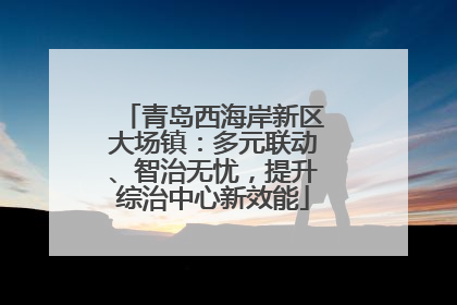 青岛西海岸新区大场镇：多元联动、智治无忧，提升综治中心新效能