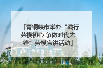 青铜峡市举办“践行劳模初心 争做时代先锋”劳模宣讲活动