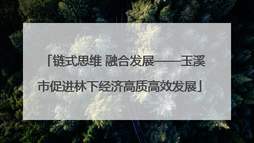 链式思维 融合发展——玉溪市促进林下经济高质高效发展