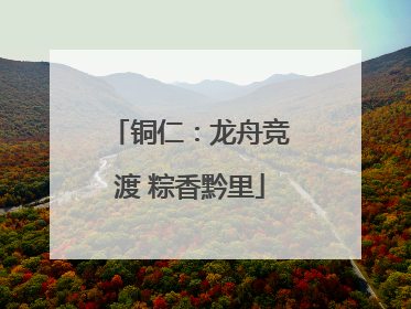 铜仁：龙舟竞渡 粽香黔里