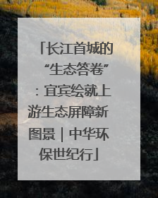 长江首城的“生态答卷”：宜宾绘就上游生态屏障新图景｜中华环保世纪行