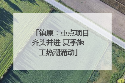 镇原：重点项目齐头并进 夏季施工热潮涌动