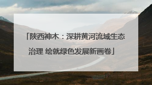 陕西神木：深耕黄河流域生态治理 绘就绿色发展新画卷