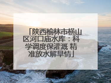 陕西榆林市横山区河口庙水库：科学调度保灌溉 精准放水解旱情
