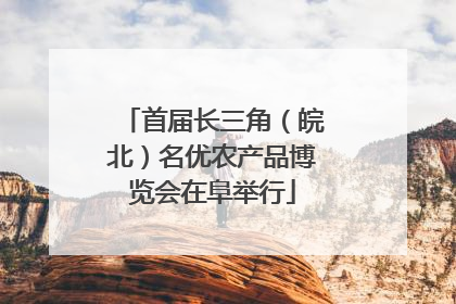 首届长三角（皖北）名优农产品博览会在阜举行