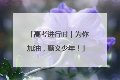 高考进行时｜为你加油，顺义少年！