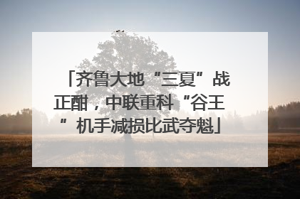 齐鲁大地“三夏”战正酣，中联重科“谷王”机手减损比武夺魁