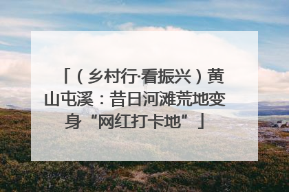 （乡村行·看振兴）黄山屯溪：昔日河滩荒地变身“网红打卡地”