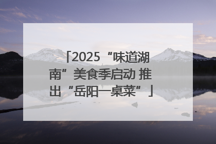 2025“味道湖南”美食季启动 推出“岳阳一桌菜”