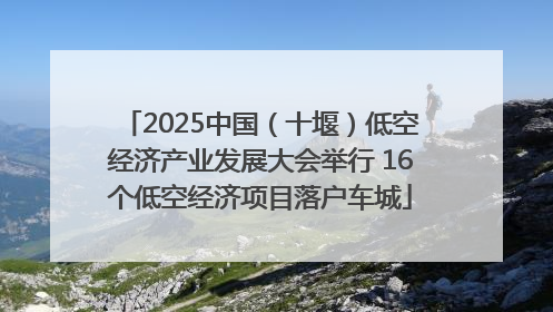 2025中国（十堰）低空经济产业发展大会举行 16个低空经济项目落户车城