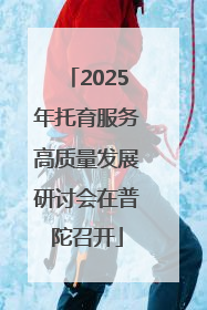 2025年托育服务高质量发展研讨会在普陀召开