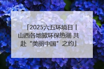 2025六五环境日丨山西各地掀环保热潮 共赴“美丽中国”之约