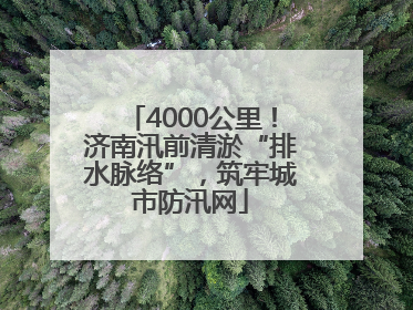 4000公里！济南汛前清淤“排水脉络”，筑牢城市防汛网